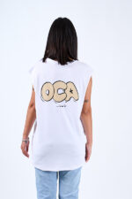 Sleeveless Tee White - Image 4