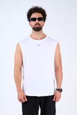 Sleeveless Tee White - Image 2