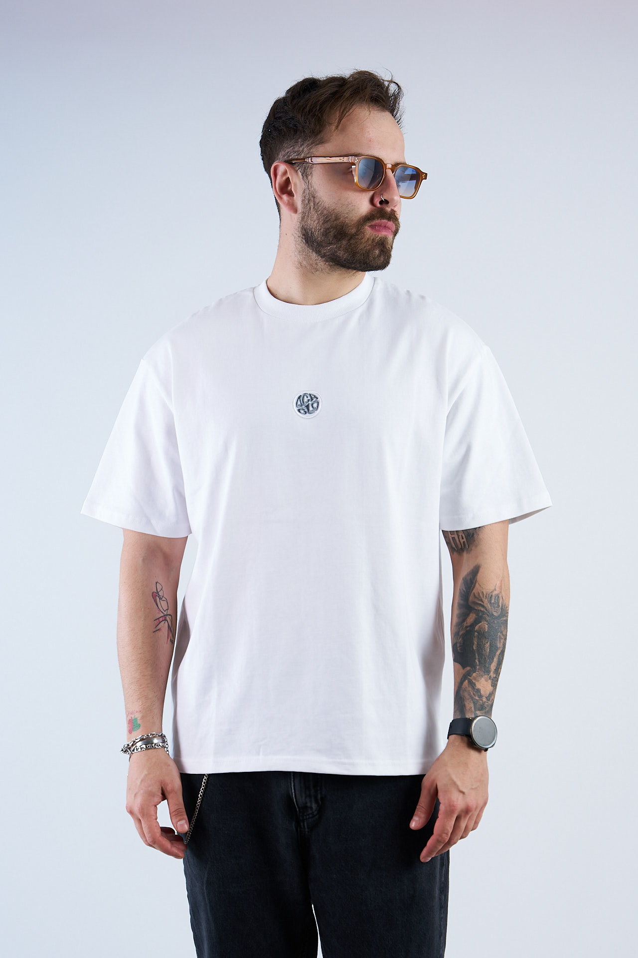 Oca March0020 Oversized T shirt Grey Logo - Image 1