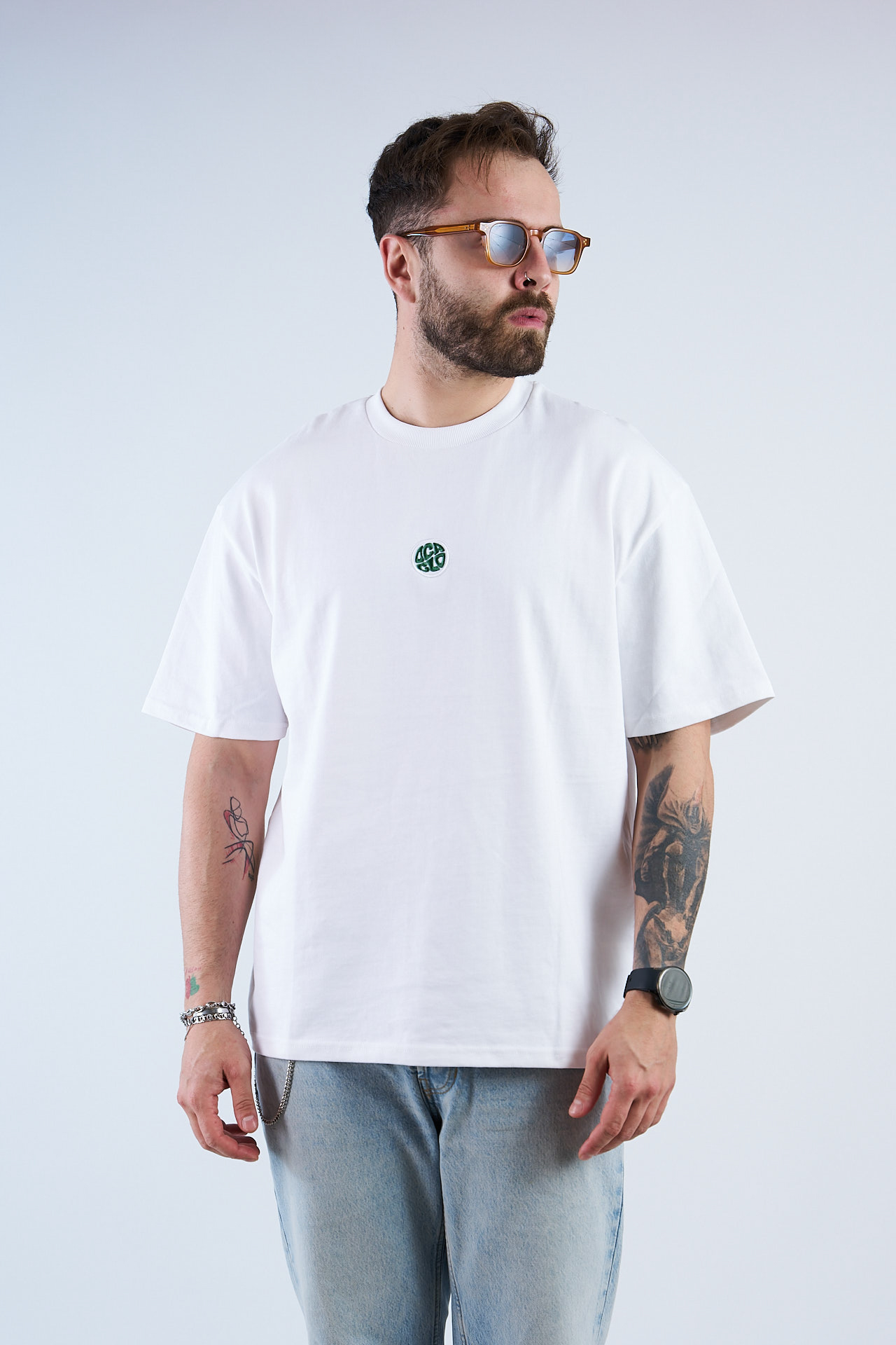 Oca March0026 Oversized T shirt Green Logo - Image 1