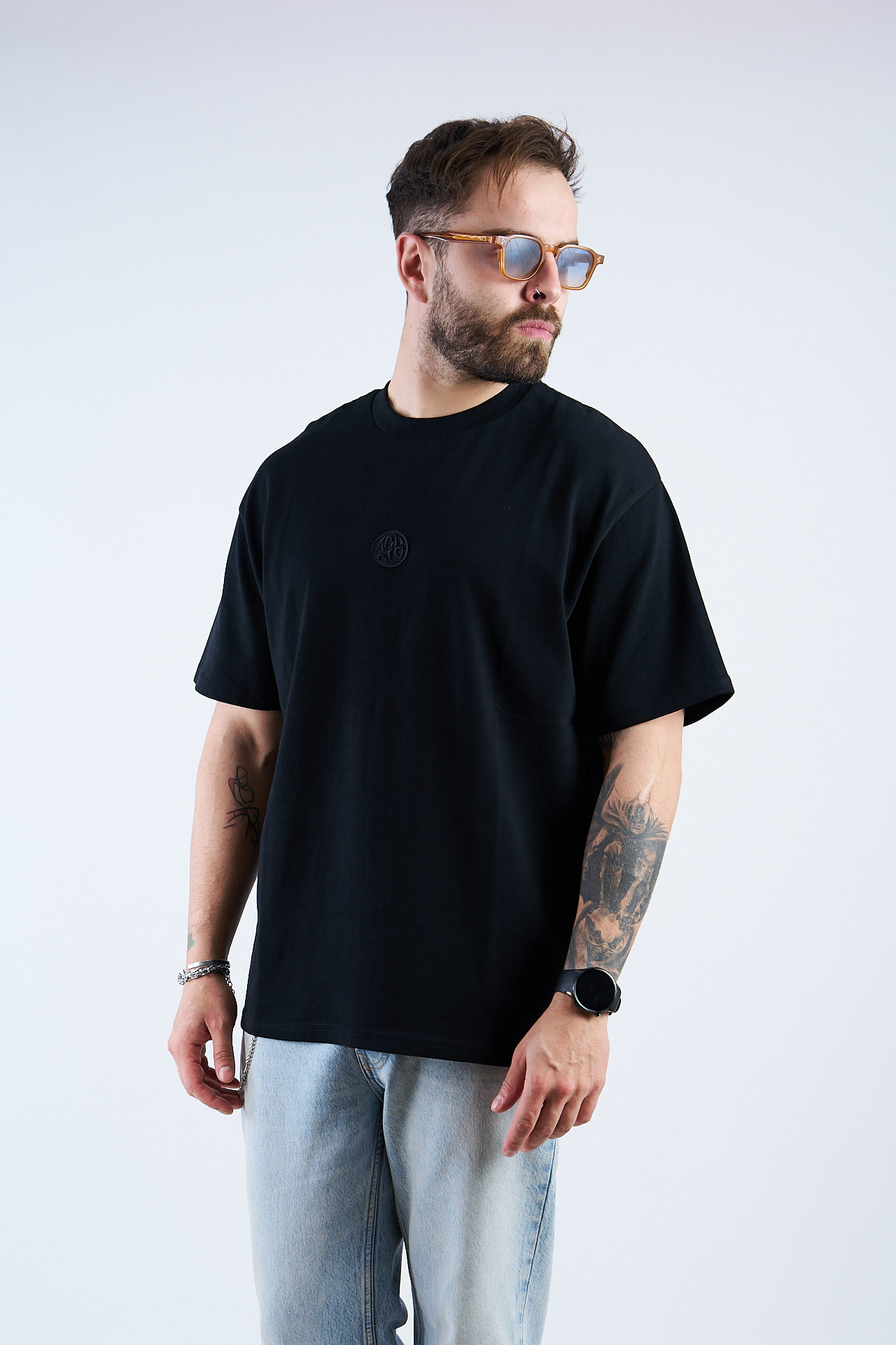 Oca March0031 (1) Oversized T shirt Black Logo - Image 1
