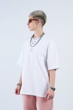 Oversized T shirt Pink Logo - Image 2
