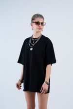 Oversized T shirt White logo - Image 2