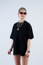 Oversized T Shirt Yellow Logo - Image 2